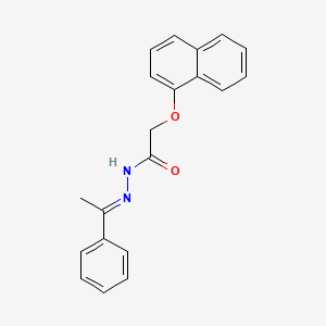 2-(naphthalen-1-yloxy)-N'-[(1E)-1-phenylethylidene]acetohydrazide