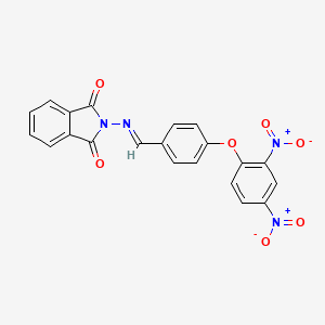 2-({(E)-[4-(2,4-dinitrophenoxy)phenyl]methylidene}amino)-1H-isoindole-1,3(2H)-dione