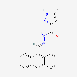 5-Methyl-2H-pyrazole-3-carboxylic acid anthracen-9-ylmethylene-hydrazide