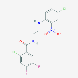 2-Chloro-N-[2-(4-chloro-2-nitro-phenylamino)-ethyl]-4,5-difluoro-benzamide