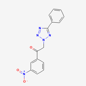 1-(3-nitrophenyl)-2-(5-phenyl-2H-tetrazol-2-yl)ethanone