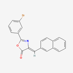 (4Z)-2-(3-bromophenyl)-4-(naphthalen-2-ylmethylidene)-1,3-oxazol-5(4H)-one