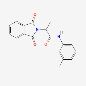 molecular formula C19H18N2O3 B11692614 N-(2,3-dimethylphenyl)-2-(1,3-dioxo-2,3-dihydro-1H-isoindol-2-yl)propanamide 