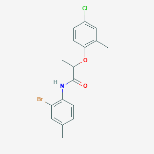 N-(2-bromo-4-methylphenyl)-2-(4-chloro-2-methylphenoxy)propanamide