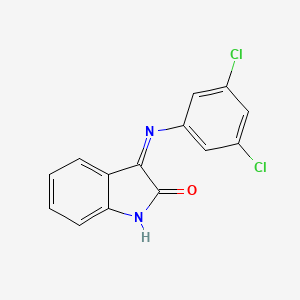 molecular formula C14H8Cl2N2O B11692626 3-(3,5-Dichloro-phenylimino)-1,3-dihydro-indol-2-one 