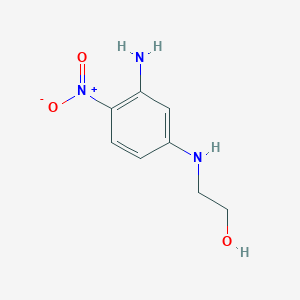 molecular formula C8H11N3O3 B11692687 Ethanol, 2-(3-amino-4-nitrophenylamino)- 