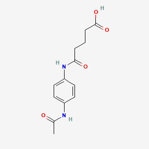 molecular formula C13H16N2O4 B11692695 4-[(4-Acetamidophenyl)carbamoyl]butanoic acid 