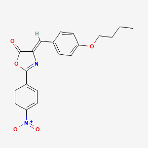 (4Z)-4-(4-butoxybenzylidene)-2-(4-nitrophenyl)-1,3-oxazol-5(4H)-one