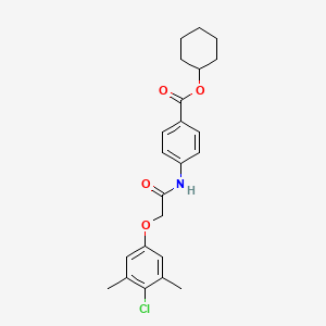 Cyclohexyl 4-[2-(4-chloro-3,5-dimethylphenoxy)acetamido]benzoate