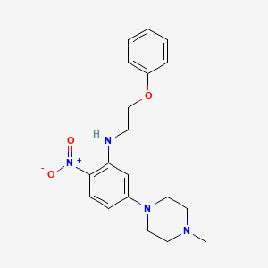 5-(4-methylpiperazin-1-yl)-2-nitro-N-(2-phenoxyethyl)aniline