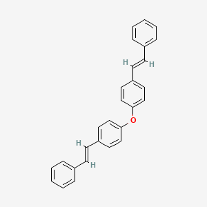 molecular formula C28H22O B11692834 4,4'-Distyryldiphenyl ether 