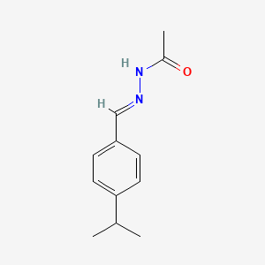 molecular formula C12H16N2O B11692927 N'-[(E)-(4-isopropylphenyl)methylidene]acetohydrazide 