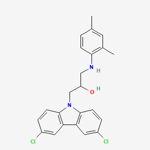 1-(3,6-dichloro-9H-carbazol-9-yl)-3-[(2,4-dimethylphenyl)amino]propan-2-ol