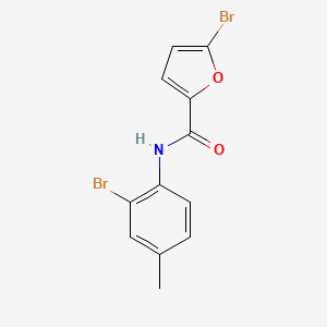 molecular formula C12H9Br2NO2 B11692938 5-bromo-N-(2-bromo-4-methylphenyl)furan-2-carboxamide 