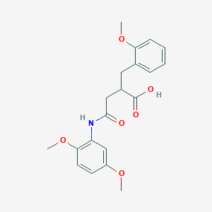 4-[(2,5-Dimethoxyphenyl)amino]-2-(2-methoxybenzyl)-4-oxobutanoic acid