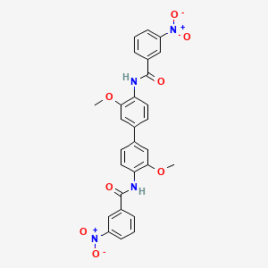 N,N'-(3,3'-dimethoxybiphenyl-4,4'-diyl)bis(3-nitrobenzamide)