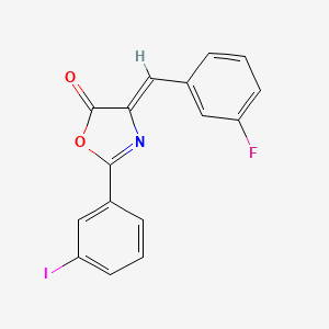 (4Z)-4-(3-fluorobenzylidene)-2-(3-iodophenyl)-1,3-oxazol-5(4H)-one