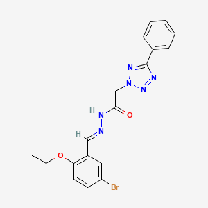 N'-{(E)-[5-bromo-2-(propan-2-yloxy)phenyl]methylidene}-2-(5-phenyl-2H-tetrazol-2-yl)acetohydrazide