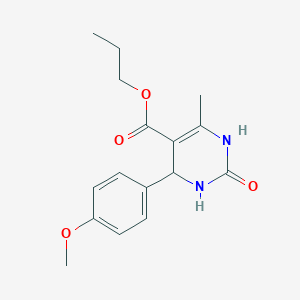 Propyl 4-(4-methoxyphenyl)-6-methyl-2-oxo-1,2,3,4-tetrahydropyrimidine-5-carboxylate