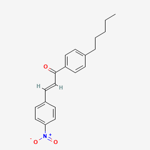 (2E)-3-(4-nitrophenyl)-1-(4-pentylphenyl)prop-2-en-1-one