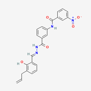 N-[3-({(2E)-2-[2-hydroxy-3-(prop-2-en-1-yl)benzylidene]hydrazinyl}carbonyl)phenyl]-3-nitrobenzamide