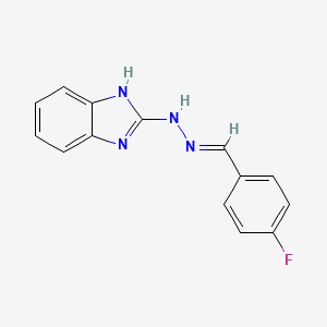 2-[(2E)-2-(4-fluorobenzylidene)hydrazinyl]-1H-benzimidazole