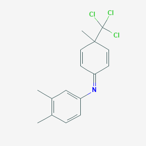 3,4-dimethyl-N-[4-methyl-4-(trichloromethyl)cyclohexa-2,5-dien-1-ylidene]aniline