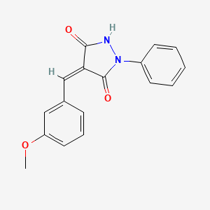 (4Z)-4-(3-methoxybenzylidene)-1-phenylpyrazolidine-3,5-dione