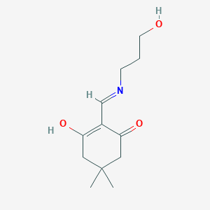 2-([(3-Hydroxypropyl)amino]methylene)-5,5-dimethyl-1,3-cyclohexanedione