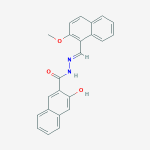 3-hydroxy-N'-[(E)-(2-methoxynaphthalen-1-yl)methylidene]naphthalene-2-carbohydrazide