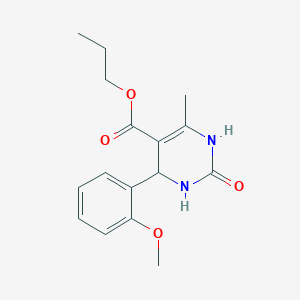 Propyl 4-(2-methoxyphenyl)-6-methyl-2-oxo-1,2,3,4-tetrahydropyrimidine-5-carboxylate