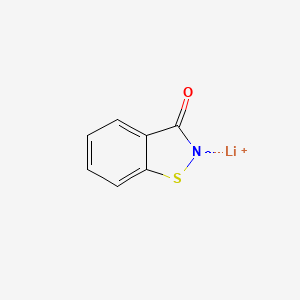 molecular formula C9H8N4O B1169318 Lithium 3-oxo-1,2(2H)-benzisothiazol-2-ide CAS No. 111337-53-2