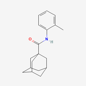 molecular formula C18H23NO B11693205 N-(2-methylphenyl)adamantane-1-carboxamide 