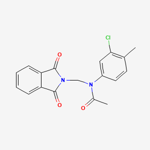 N-(3-chloro-4-methylphenyl)-N-[(1,3-dioxo-1,3-dihydro-2H-isoindol-2-yl)methyl]acetamide