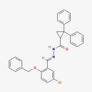 N'-{(E)-[2-(benzyloxy)-5-bromophenyl]methylidene}-2,2-diphenylcyclopropanecarbohydrazide