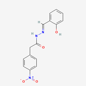 N'-[(E)-(2-hydroxyphenyl)methylidene]-2-(4-nitrophenyl)acetohydrazide