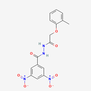 N'-[(2-methylphenoxy)acetyl]-3,5-dinitrobenzohydrazide