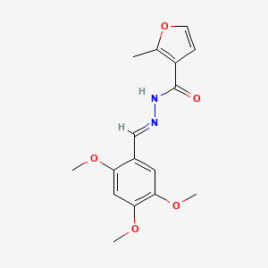 2-methyl-N'-[(E)-(2,4,5-trimethoxyphenyl)methylidene]furan-3-carbohydrazide