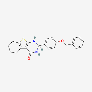 2-[4-(benzyloxy)phenyl]-2,3,5,6,7,8-hexahydro[1]benzothieno[2,3-d]pyrimidin-4(1H)-one