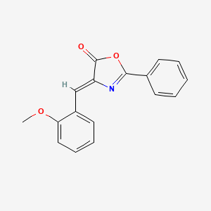 molecular formula C17H13NO3 B11693414 (Z)-4-(2-Methoxybenzylidene)-2-phenyloxazol-5(4H)-one CAS No. 57427-84-6