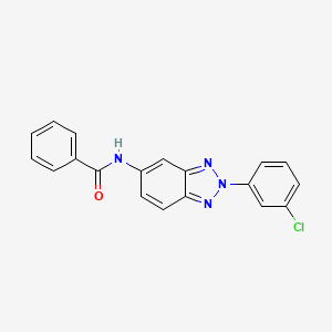 N-[2-(3-chlorophenyl)-2H-benzotriazol-5-yl]benzamide