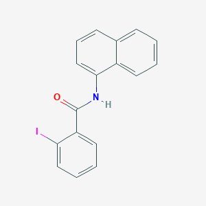 molecular formula C17H12INO B11693478 2-iodo-N-(naphthalen-1-yl)benzamide 