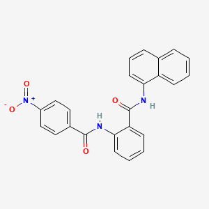 N-(naphthalen-1-yl)-2-{[(4-nitrophenyl)carbonyl]amino}benzamide