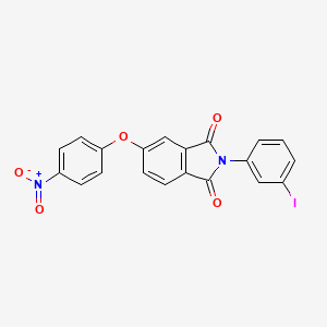 molecular formula C20H11IN2O5 B11693544 2-(3-iodophenyl)-5-(4-nitrophenoxy)-1H-isoindole-1,3(2H)-dione 