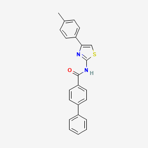 Benzamide, 4-phenyl-N-[4-(4-methylphenyl)-2-thiazolyl]-