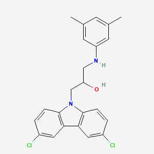 1-(3,6-dichloro-9H-carbazol-9-yl)-3-[(3,5-dimethylphenyl)amino]propan-2-ol