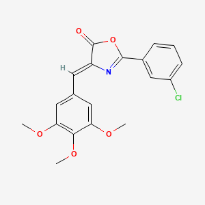 (4Z)-2-(3-chlorophenyl)-4-(3,4,5-trimethoxybenzylidene)-1,3-oxazol-5(4H)-one