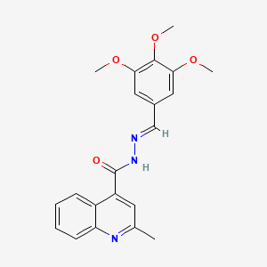 2-methyl-N'-[(E)-(3,4,5-trimethoxyphenyl)methylidene]quinoline-4-carbohydrazide