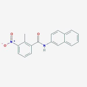 molecular formula C18H14N2O3 B11693627 2-methyl-N-(naphthalen-2-yl)-3-nitrobenzamide 