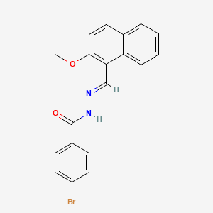 4-bromo-N'-[(E)-(2-methoxynaphthalen-1-yl)methylidene]benzohydrazide